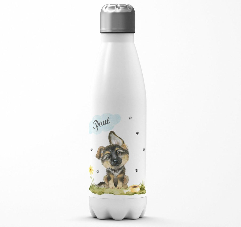 Thermo Trinkflasche Mein bester Freund ist ein Schäferhund personalisiert mit Wunschname - von Mikalino