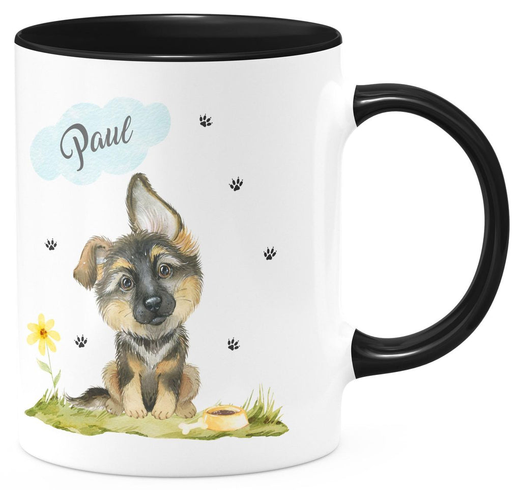 Keramik Tasse Mein bester Freund ist ein Schäferhund personalisiert mit Wunschname - von Mikalino