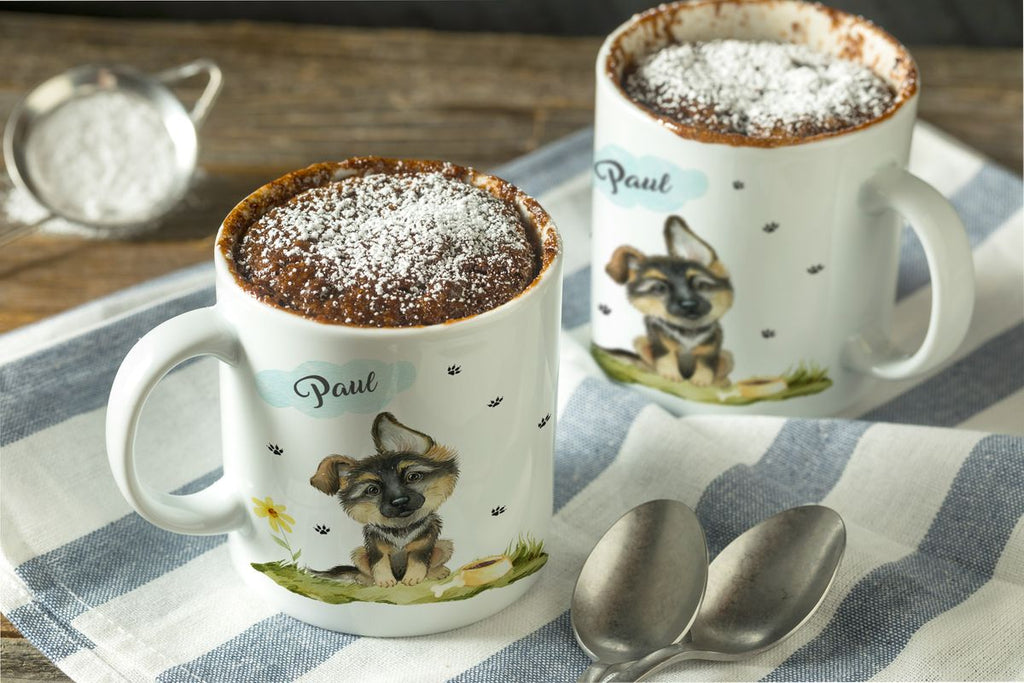 Keramik Tasse Mein bester Freund ist ein Schäferhund personalisiert mit Wunschname - von Mikalino