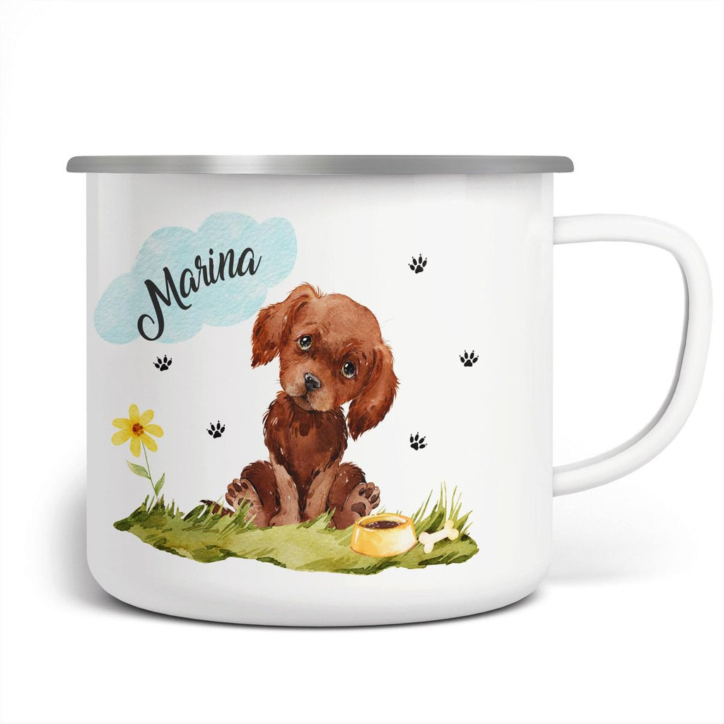 Emaille Tasse Mein bester Freund ist ein Labrador personalisiert mit Wunschname - von Mikalino