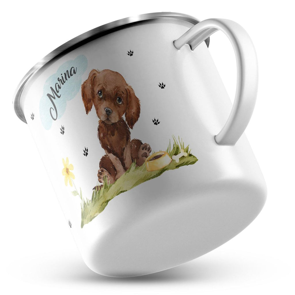 Emaille Tasse Mein bester Freund ist ein Labrador personalisiert mit Wunschname - von Mikalino