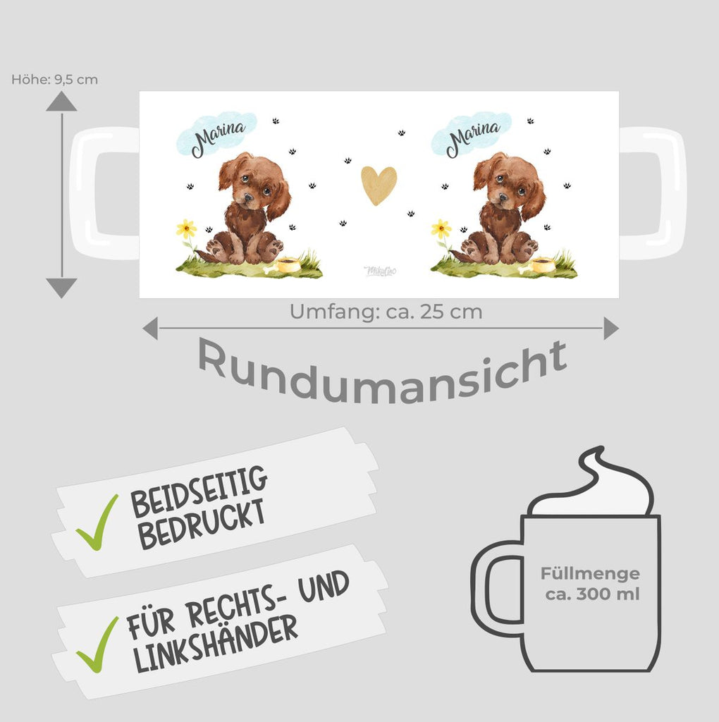 Keramik Tasse Mein bester Freund ist ein Labrador personalisiert mit Wunschname - von Mikalino