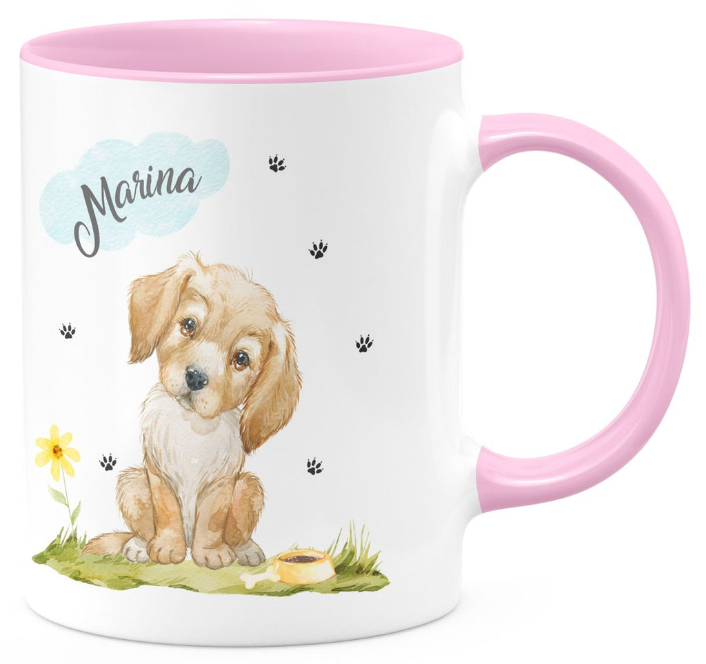 Keramik Tasse Mein bester Freund ist ein Golden Retriever personalisiert mit Wunschname - von Mikalino