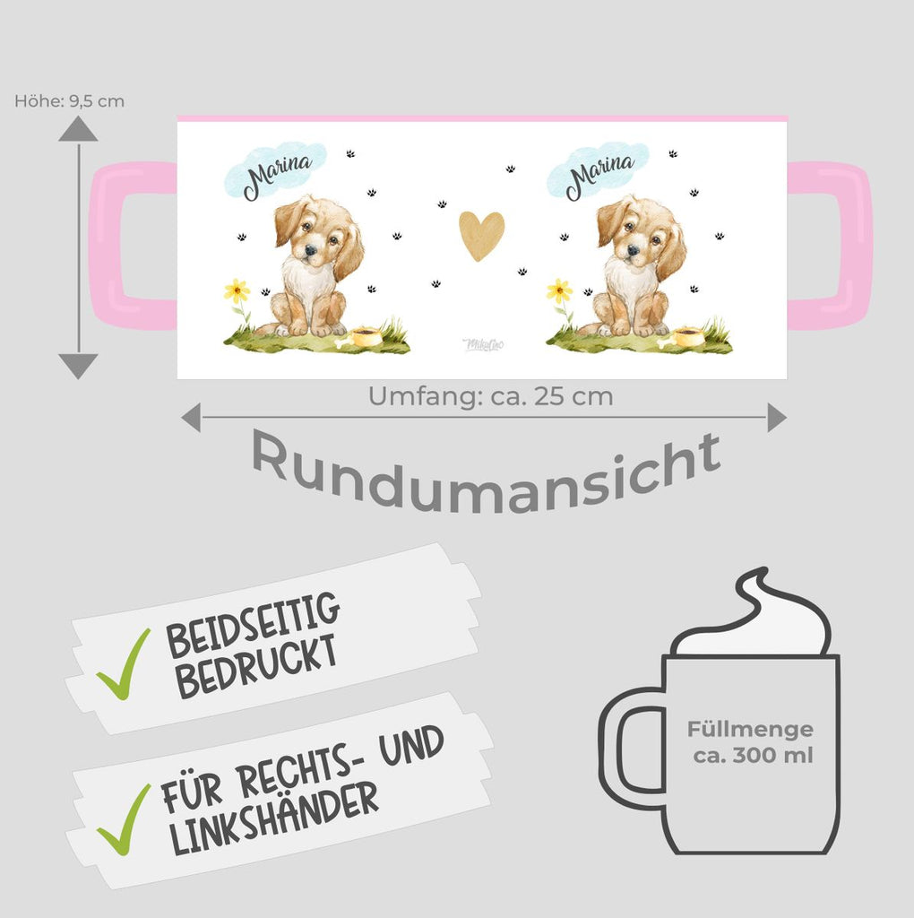 Keramik Tasse Mein bester Freund ist ein Golden Retriever personalisiert mit Wunschname - von Mikalino