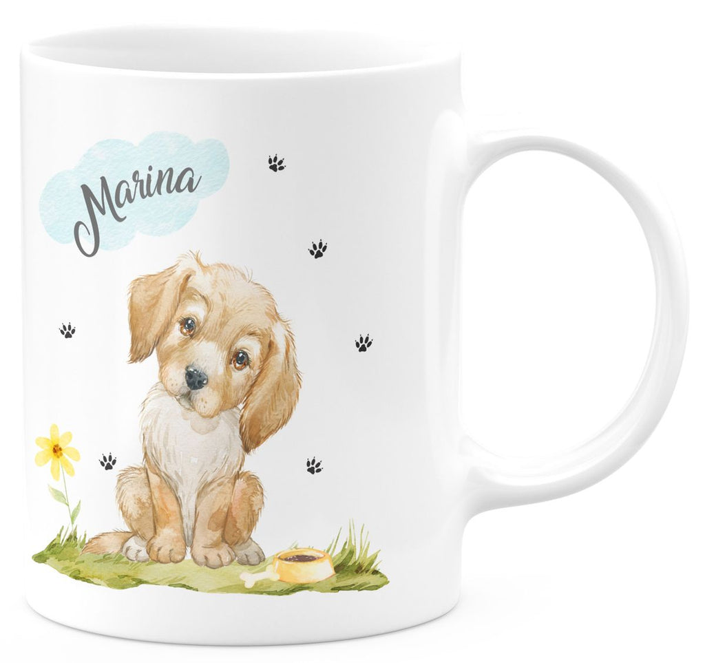 Keramik Tasse Mein bester Freund ist ein Golden Retriever personalisiert mit Wunschname - von Mikalino