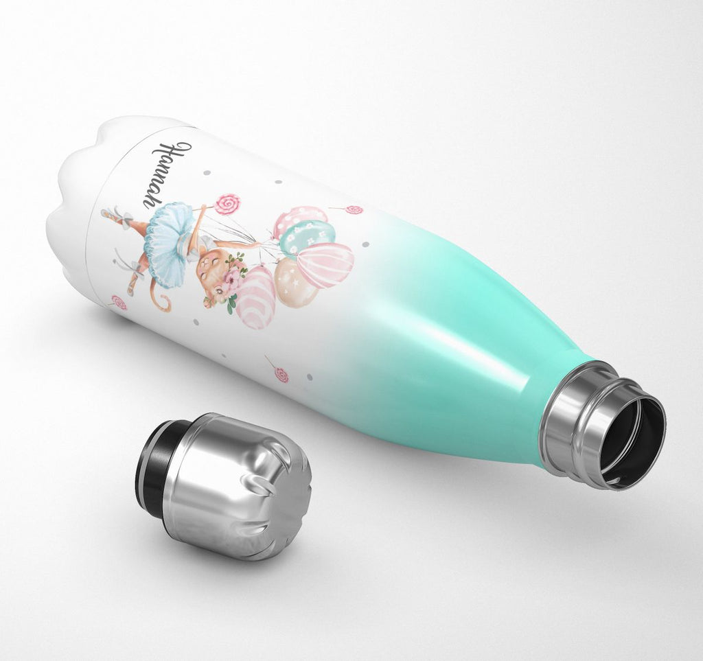 Thermo Trinkflasche Ballerina personalisiert mit Wunschname - von Mikalino