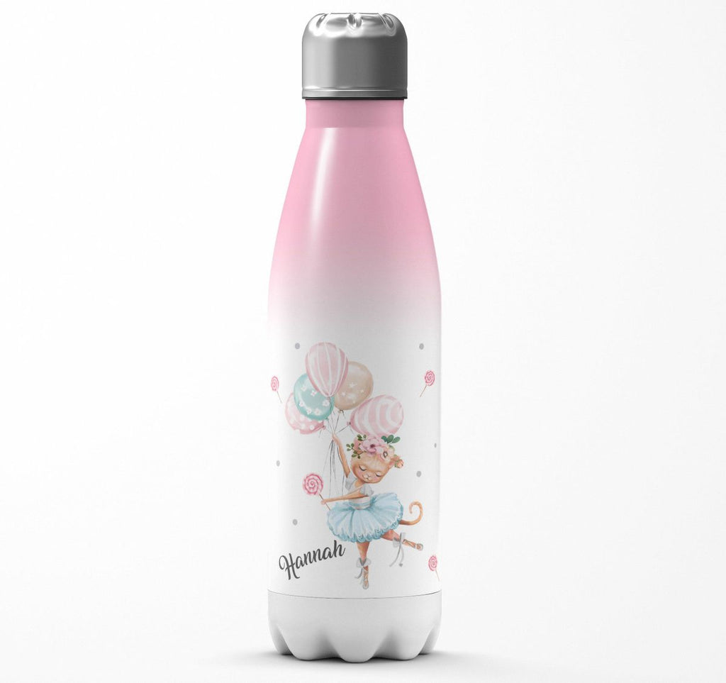 Thermo Trinkflasche Ballerina personalisiert mit Wunschname - von Mikalino