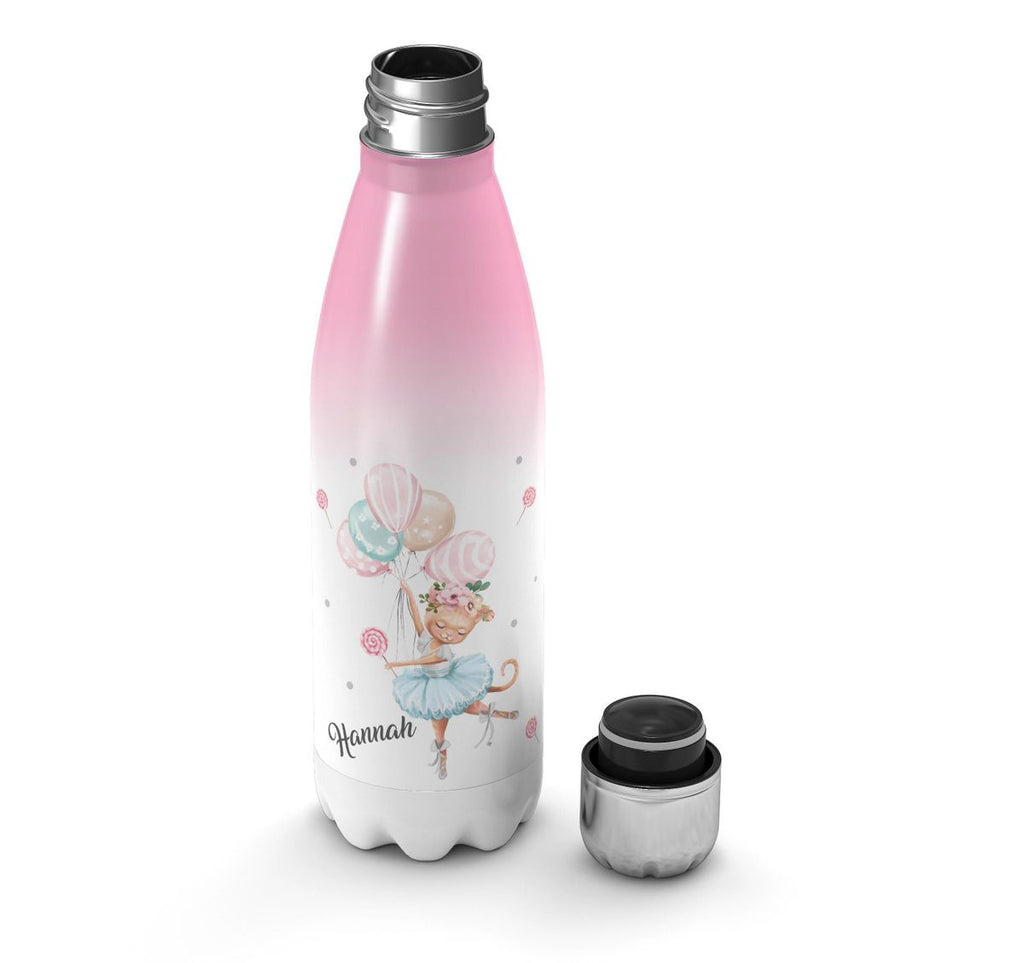 Thermo Trinkflasche Ballerina personalisiert mit Wunschname - von Mikalino