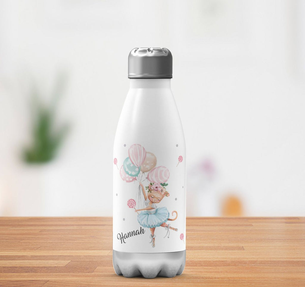 Thermo Trinkflasche Ballerina personalisiert mit Wunschname - von Mikalino