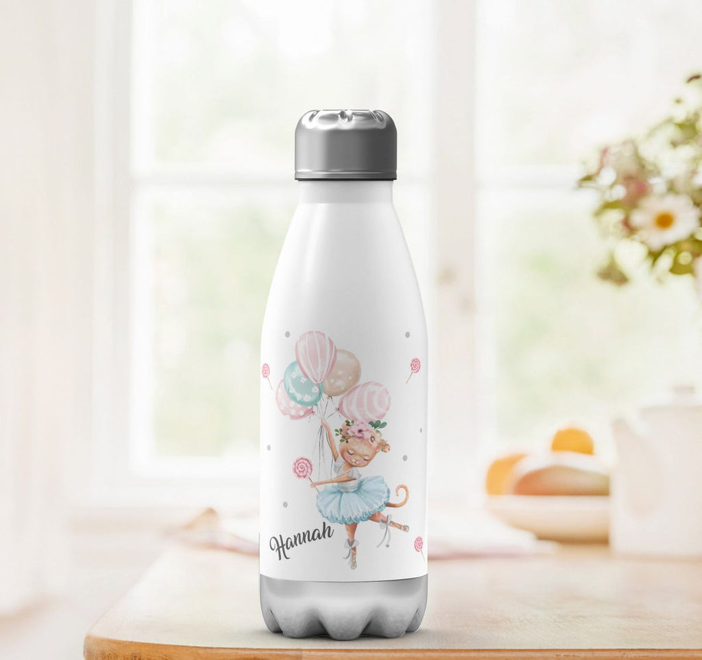 Thermo Trinkflasche Ballerina personalisiert mit Wunschname - von Mikalino