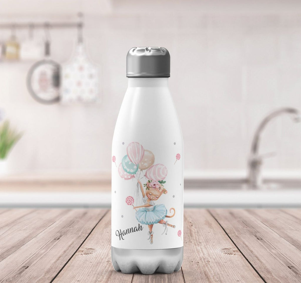 Thermo Trinkflasche Ballerina personalisiert mit Wunschname - von Mikalino