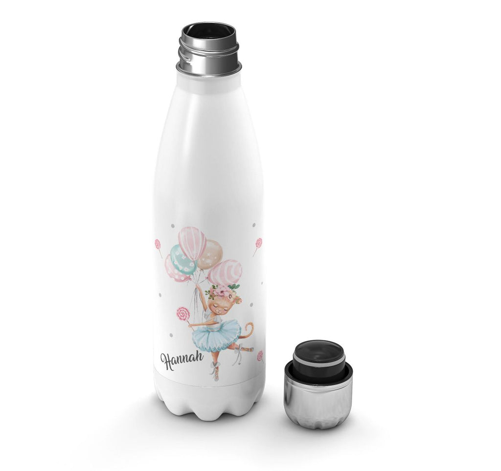 Thermo Trinkflasche Ballerina personalisiert mit Wunschname - von Mikalino