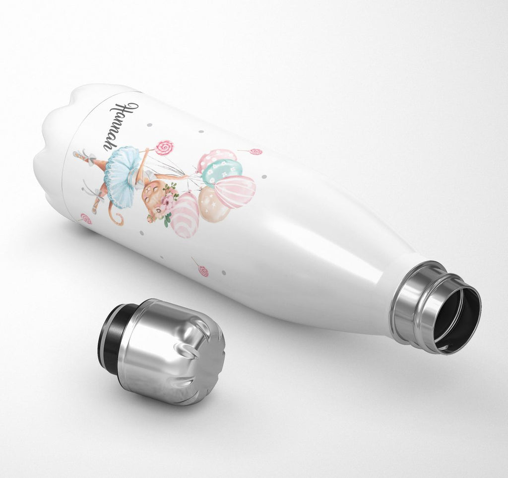 Thermo Trinkflasche Ballerina personalisiert mit Wunschname - von Mikalino