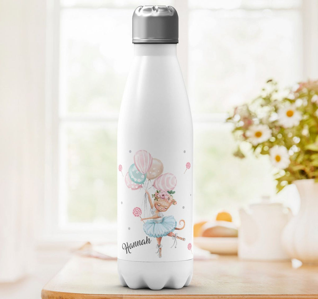 Thermo Trinkflasche Ballerina personalisiert mit Wunschname - von Mikalino