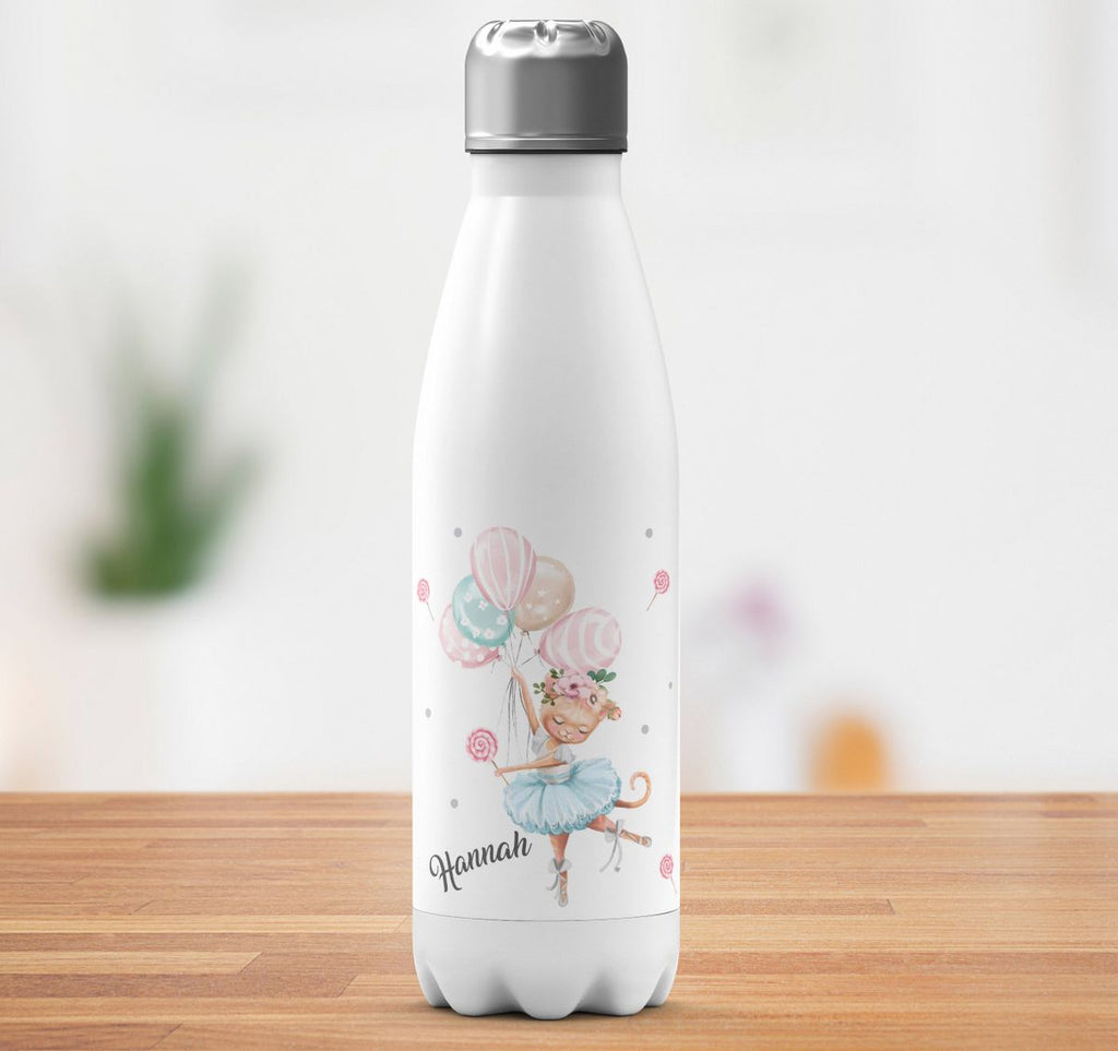 Thermo Trinkflasche Ballerina personalisiert mit Wunschname - von Mikalino