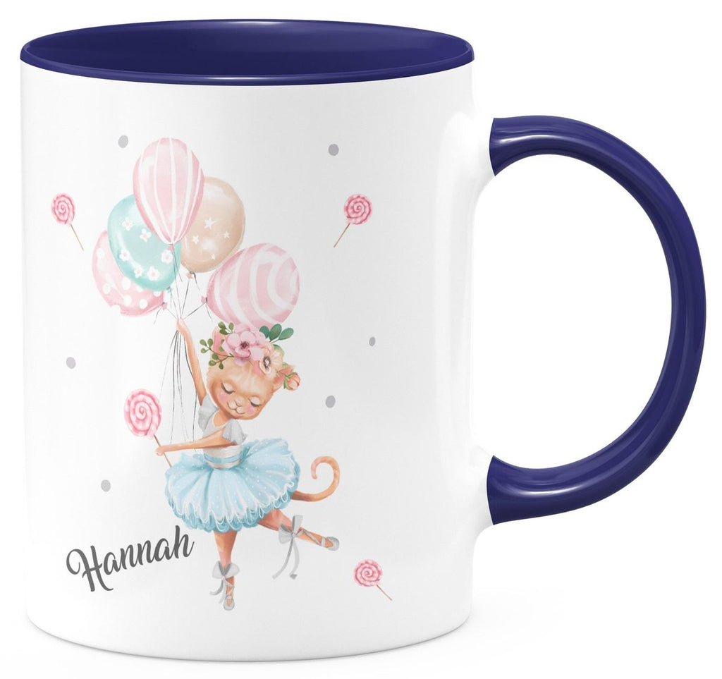 Keramik Tasse Ballerina personalisiert mit Wunschname - von Mikalino