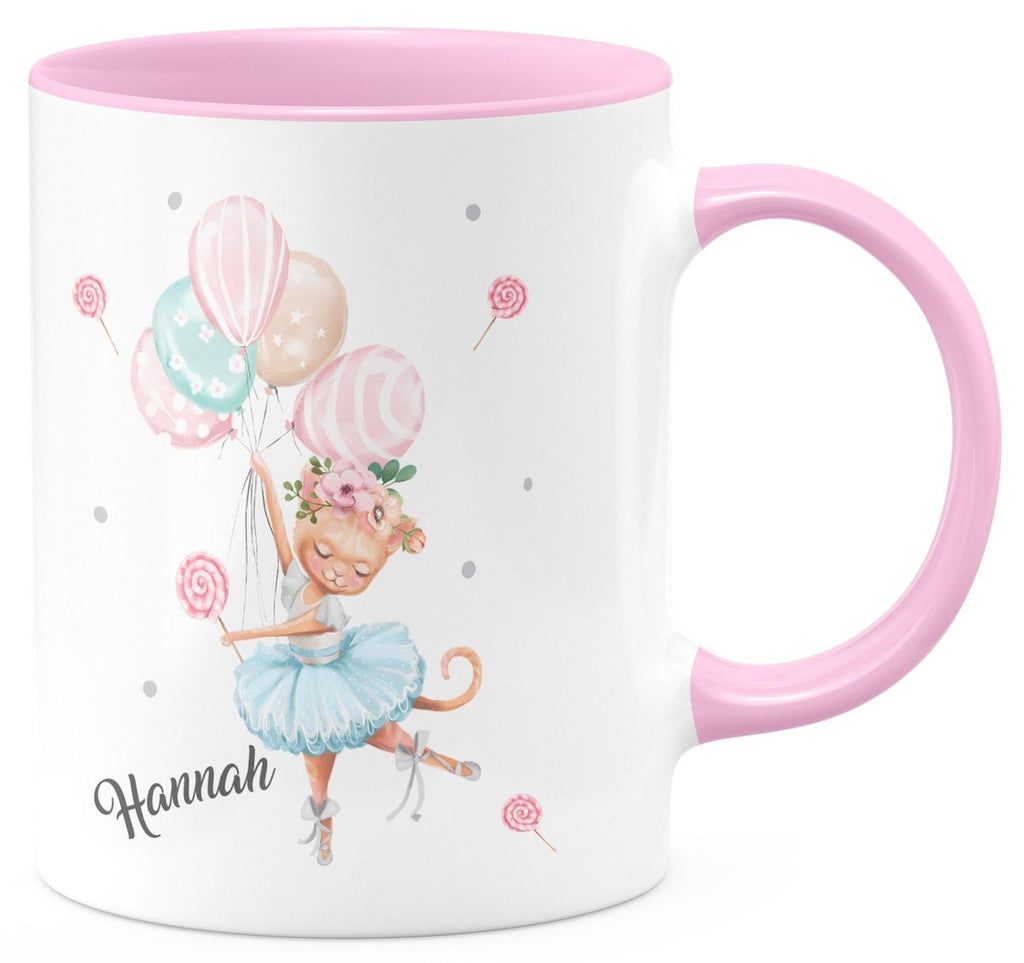 Keramik Tasse Ballerina personalisiert mit Wunschname - von Mikalino