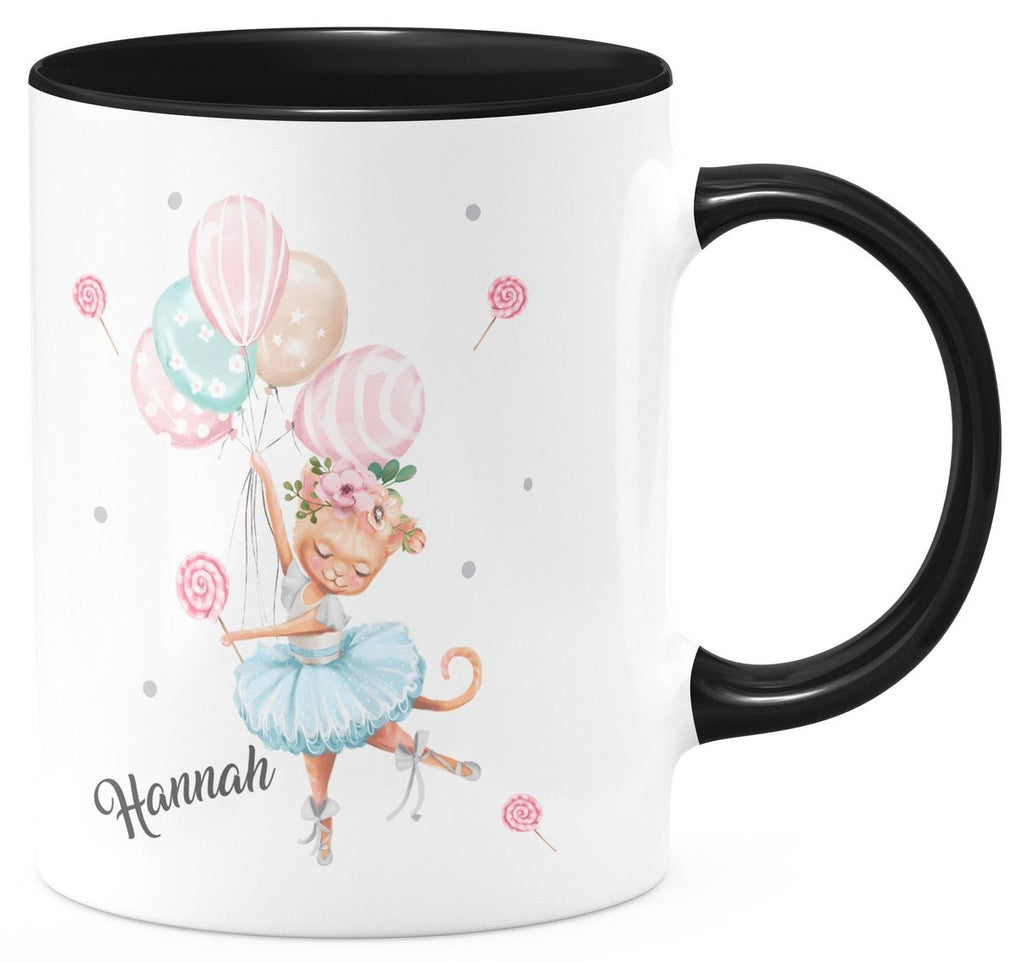 Keramik Tasse Ballerina personalisiert mit Wunschname - von Mikalino