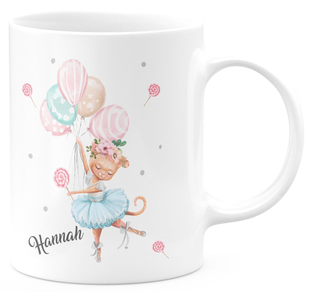 Keramik Tasse Ballerina personalisiert mit Wunschname - von Mikalino