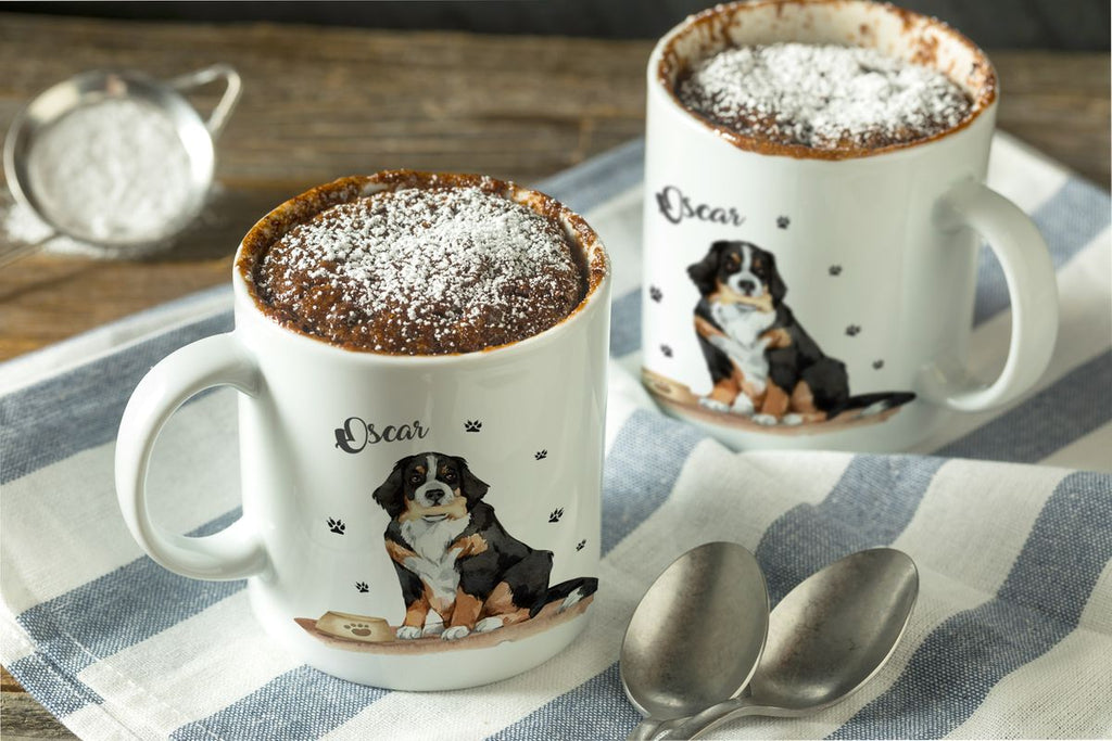 Keramik Tasse Süßer Hund personalisiert mit Wunschname - von Mikalino