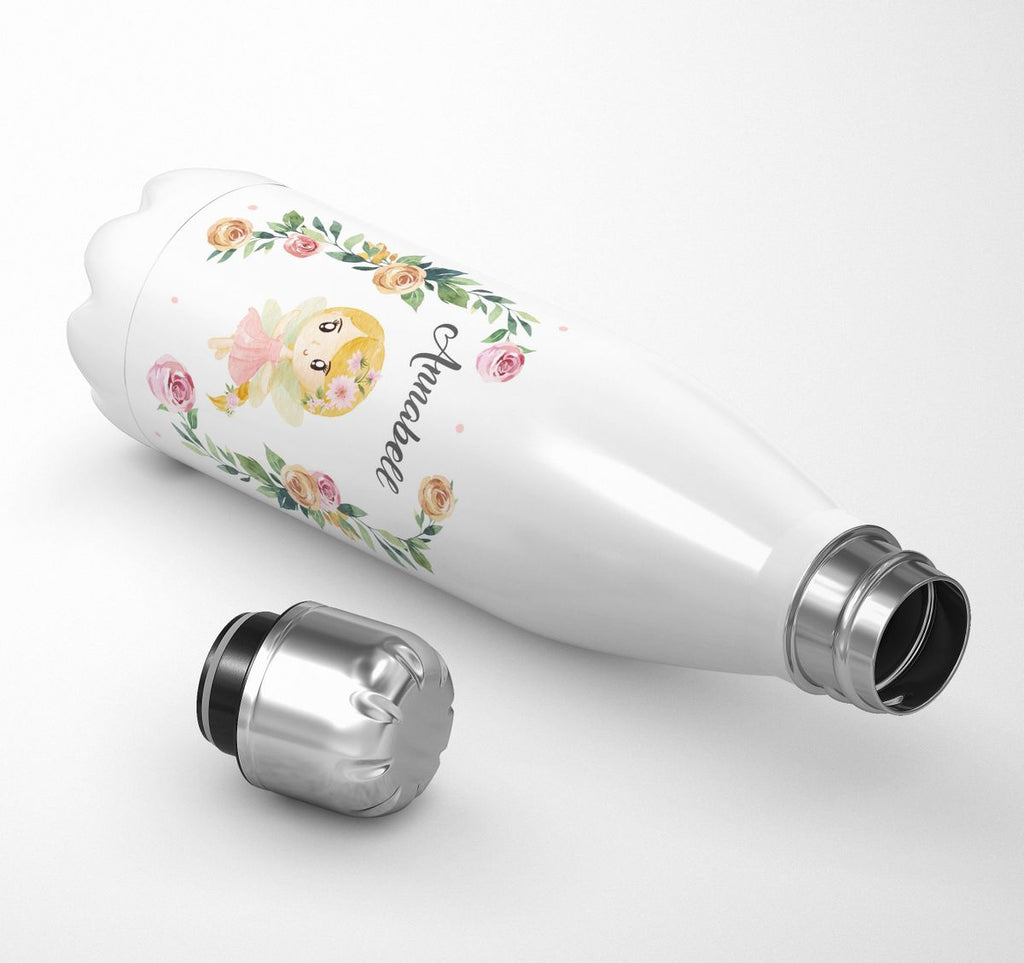 Thermo Trinkflasche Blumenfee personalisiert mit Wunschname - von Mikalino