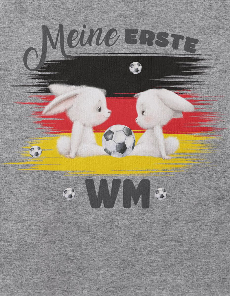 Babybody mit Spruch Meine erste Fussball WM Deutschland - von Mikalino