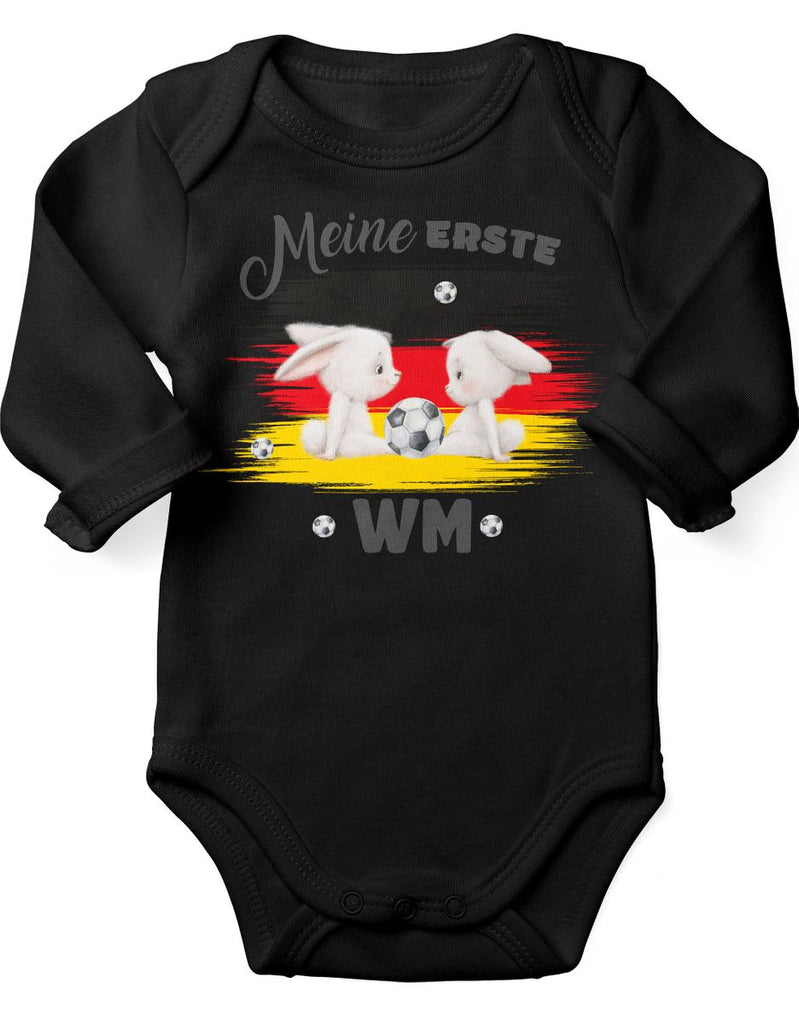 Babybody mit Spruch Meine erste Fussball WM Deutschland - von Mikalino