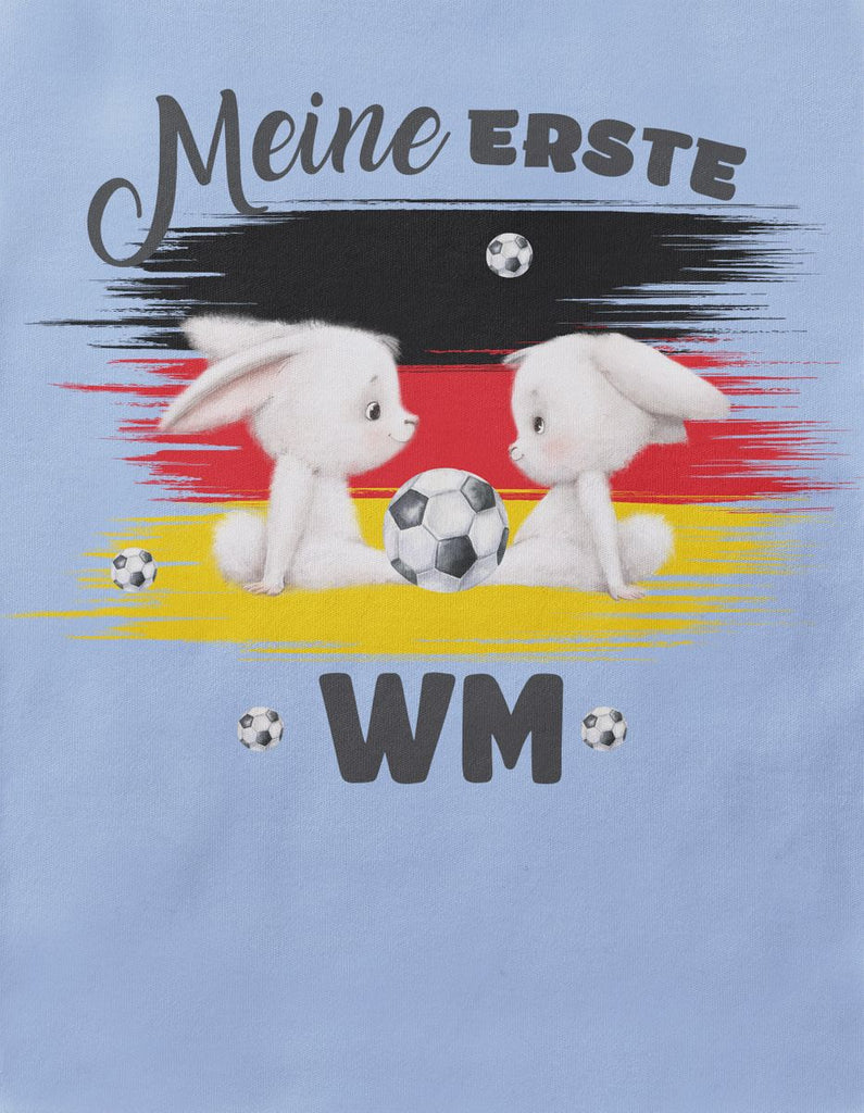 Babybody mit Spruch Meine erste Fussball WM Deutschland - von Mikalino