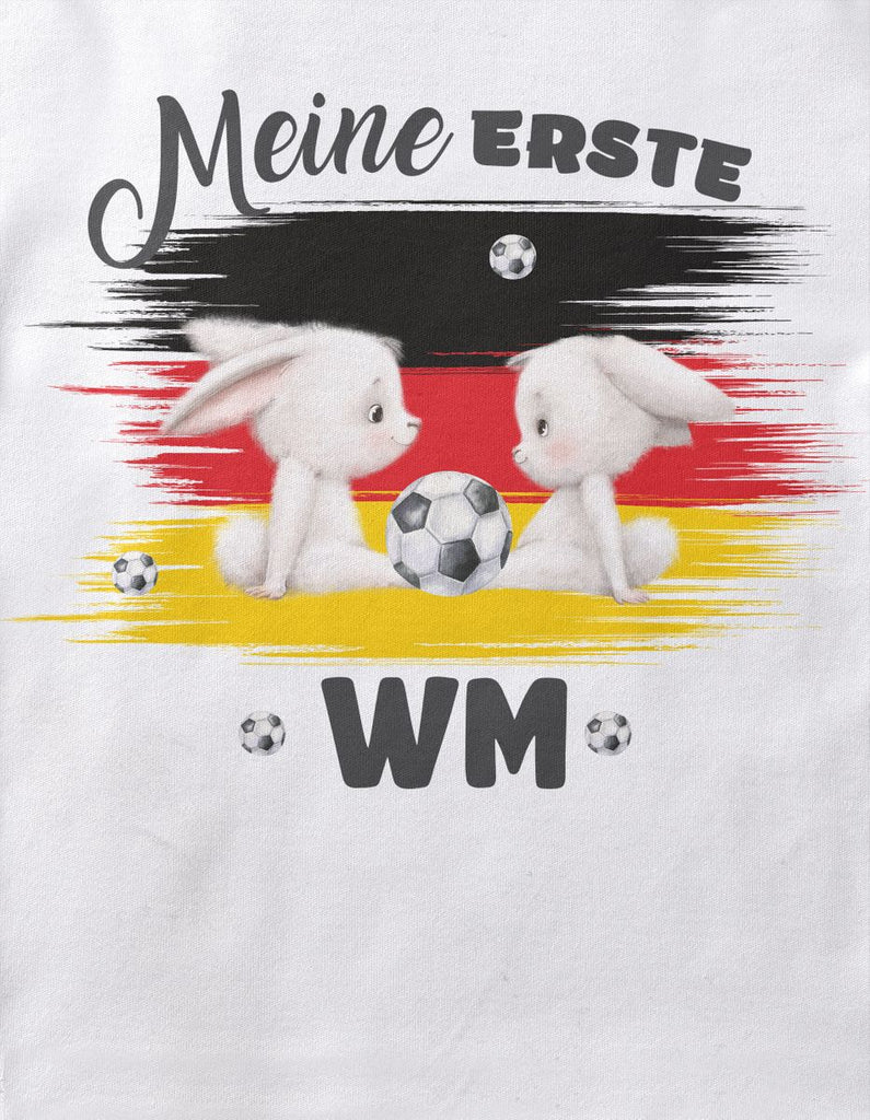 Babybody mit Spruch Meine erste Fussball WM Deutschland - von Mikalino