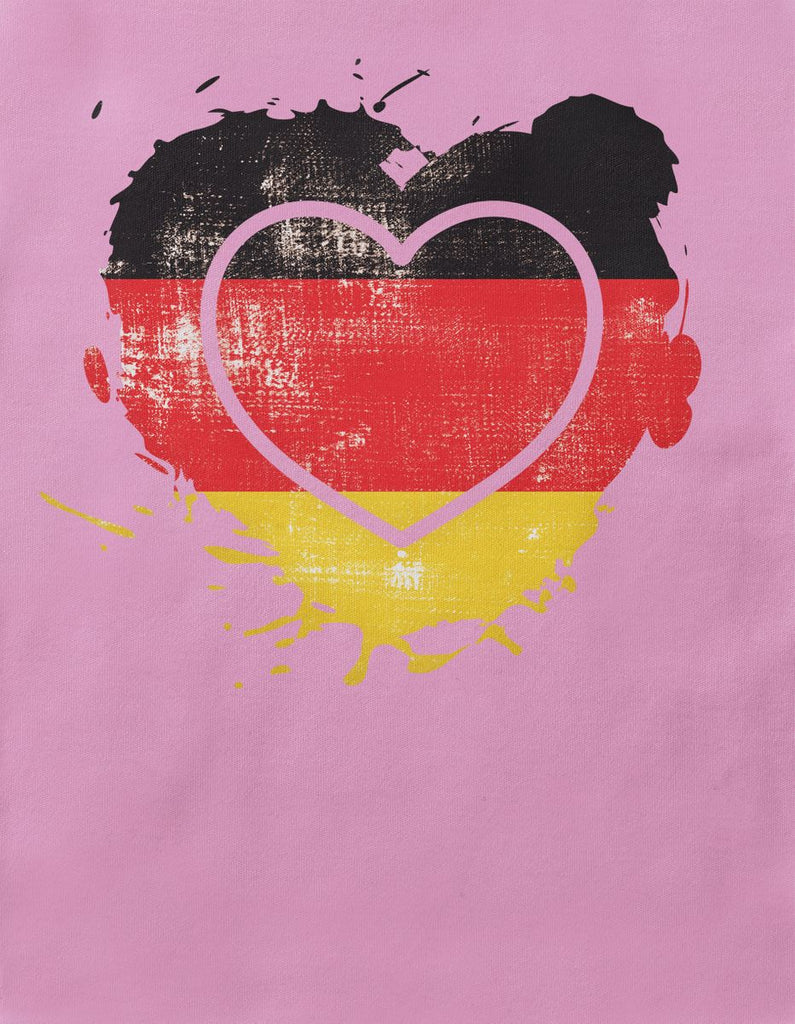 Baby / Kinder T-Shirt mit Spruch Deutschland Herz - von Mikalino