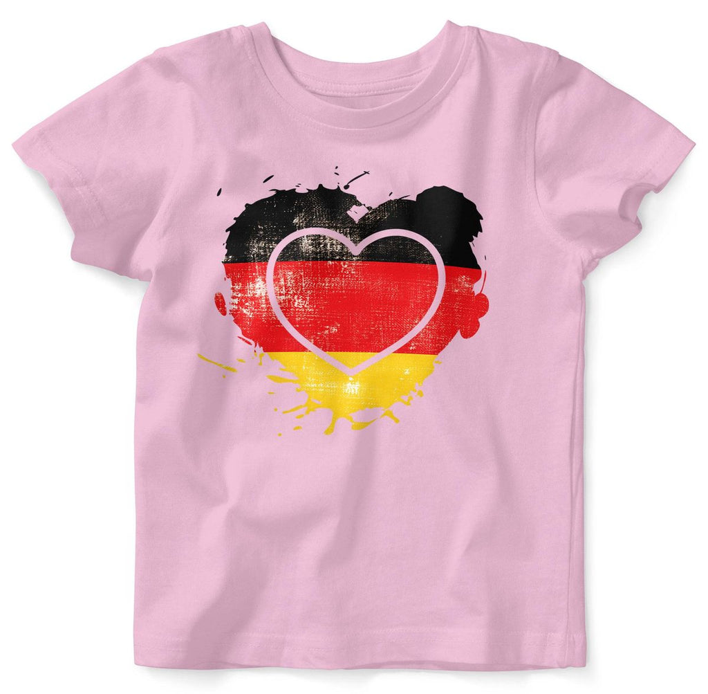 Baby / Kinder T-Shirt mit Spruch Deutschland Herz - von Mikalino