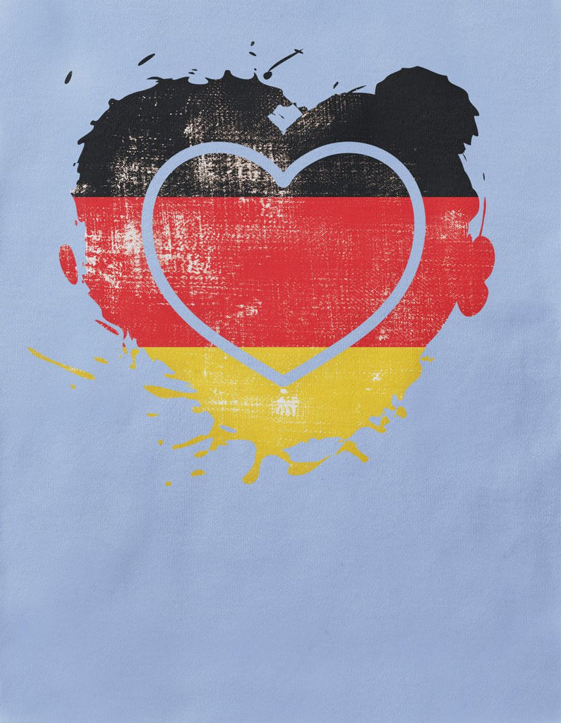 Baby / Kinder T-Shirt mit Spruch Deutschland Herz - von Mikalino