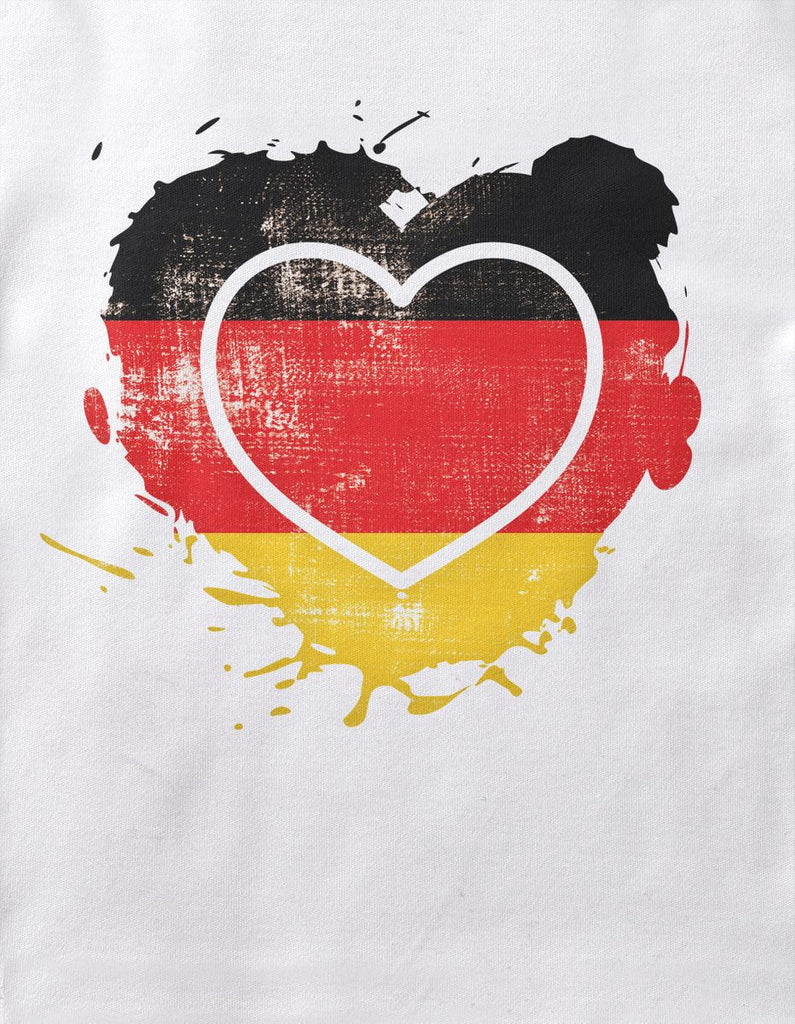 Baby / Kinder T-Shirt mit Spruch Deutschland Herz - von Mikalino