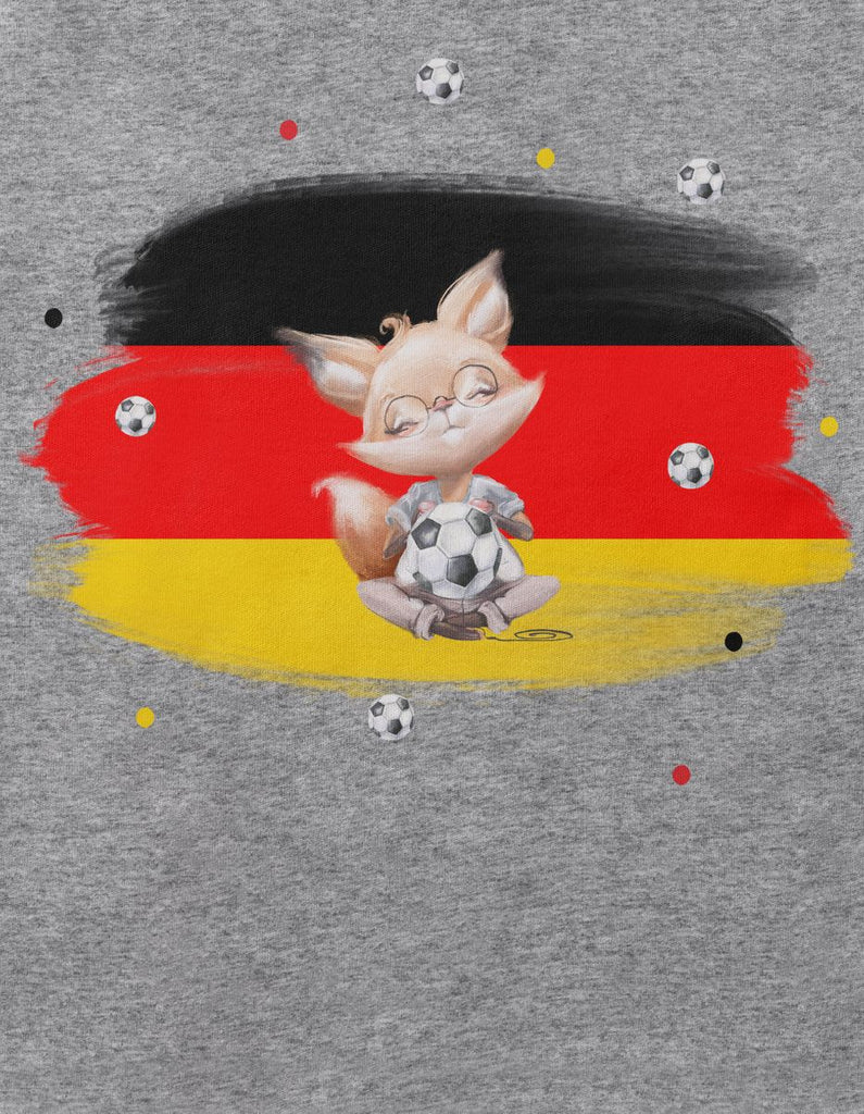 Babybody mit Spruch Süßer Fuchs mit Deutschlandflagge - von Mikalino