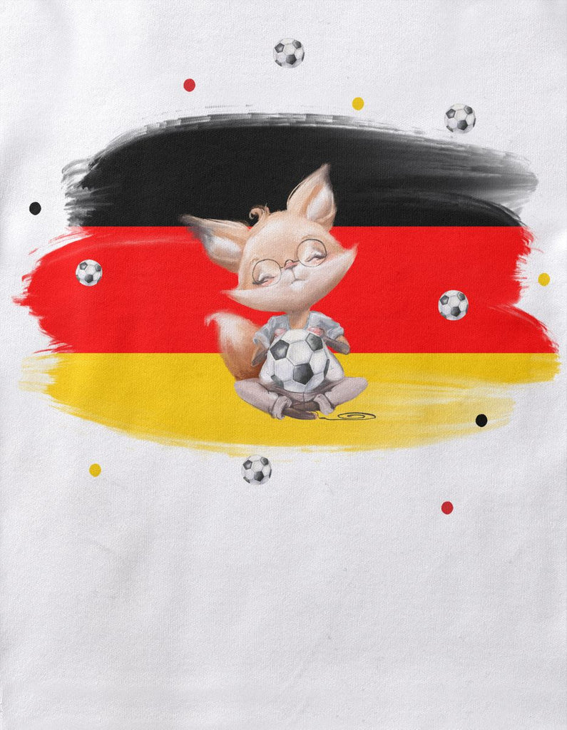 Babybody mit Spruch Süßer Fuchs mit Deutschlandflagge - von Mikalino