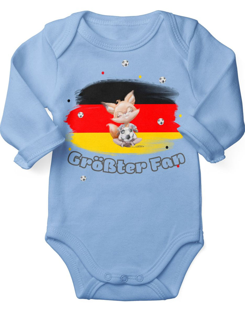 Babybody mit Spruch Süßer Fuchs als größter Fan - von Mikalino