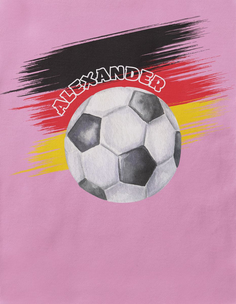 Baby / Kinder T-Shirt mit Spruch Deutschland Flagge personalisiert mit Namen - von Mikalino