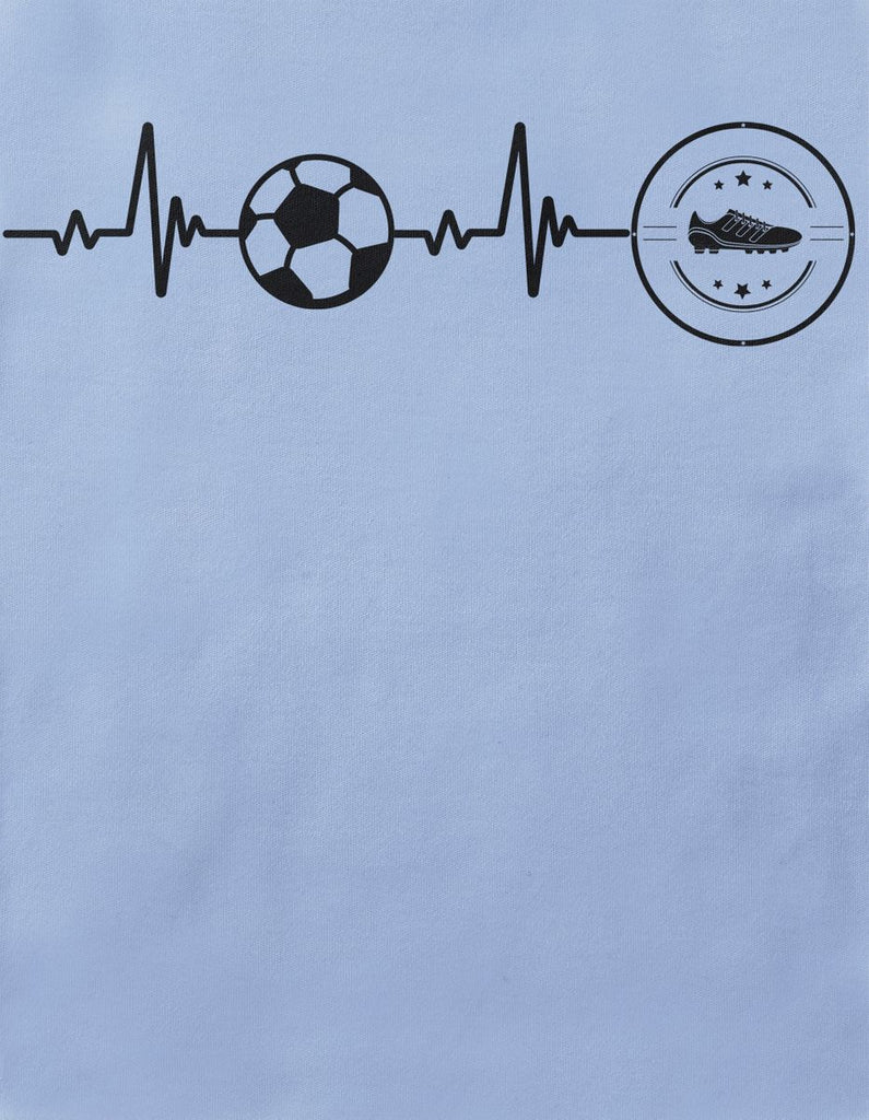 Baby / Kinder T-Shirt mit Spruch Mein Herz schlägt für den Fussball - von Mikalino