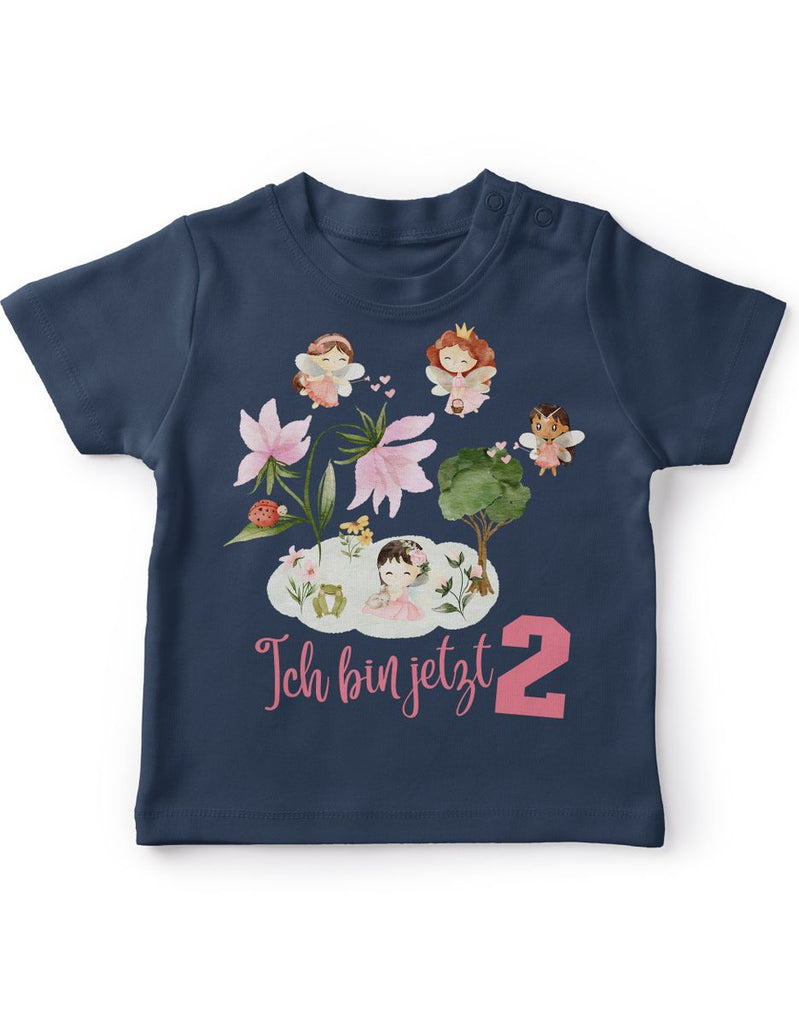 Baby / Kinder T-Shirt mit Spruch Ich bin jetzt Zwei 2 Feenwelt - von Mikalino