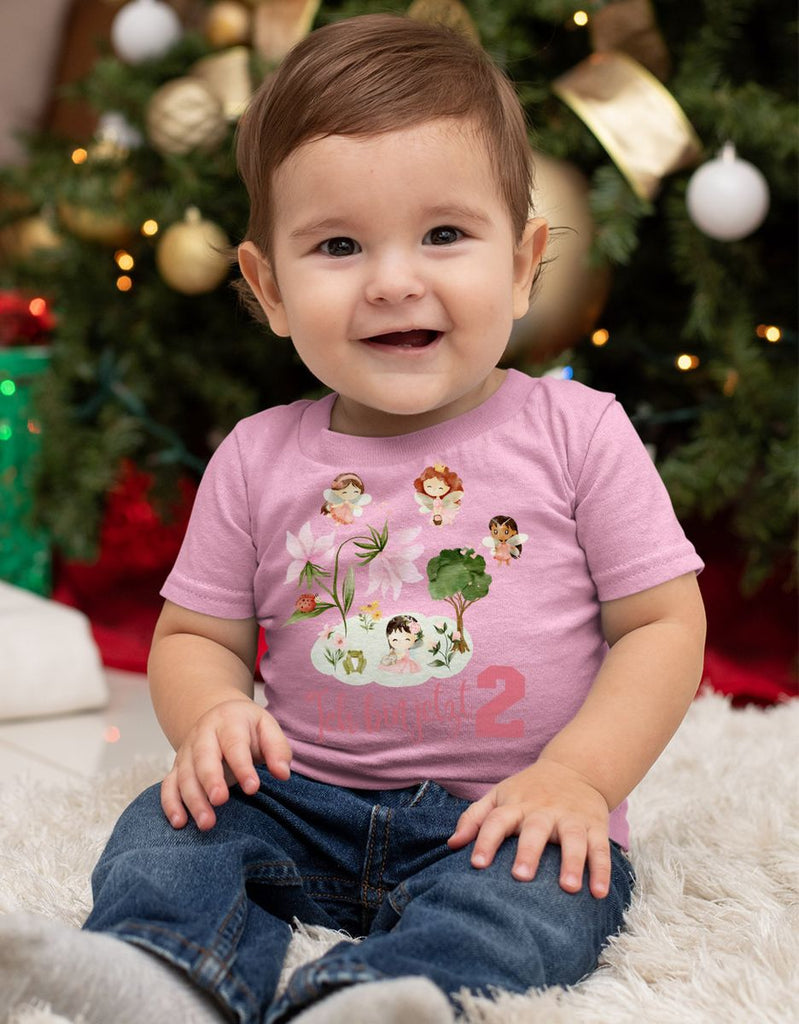 Baby / Kinder T-Shirt mit Spruch Ich bin jetzt Zwei 2 Feenwelt - von Mikalino