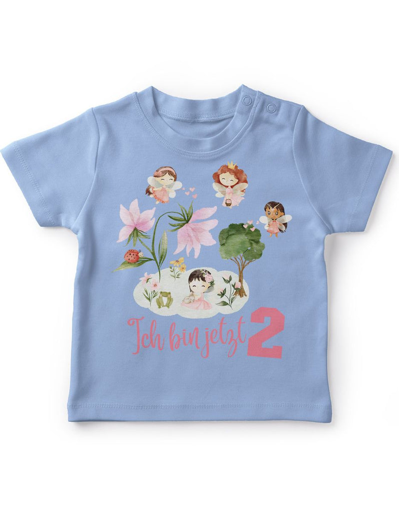 Baby / Kinder T-Shirt mit Spruch Ich bin jetzt Zwei 2 Feenwelt - von Mikalino