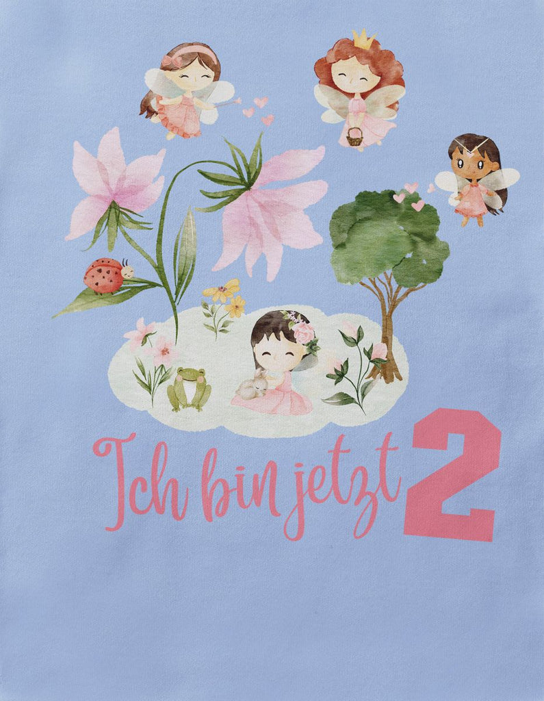 Baby / Kinder T-Shirt mit Spruch Ich bin jetzt Zwei 2 Feenwelt - von Mikalino