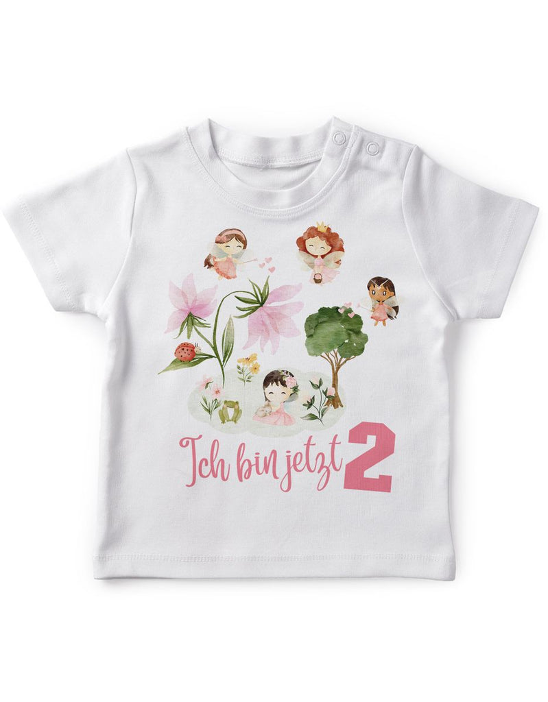 Baby / Kinder T-Shirt mit Spruch Ich bin jetzt Zwei 2 Feenwelt - von Mikalino