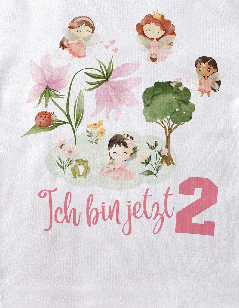 Baby / Kinder T-Shirt mit Spruch Ich bin jetzt Zwei 2 Feenwelt - von Mikalino