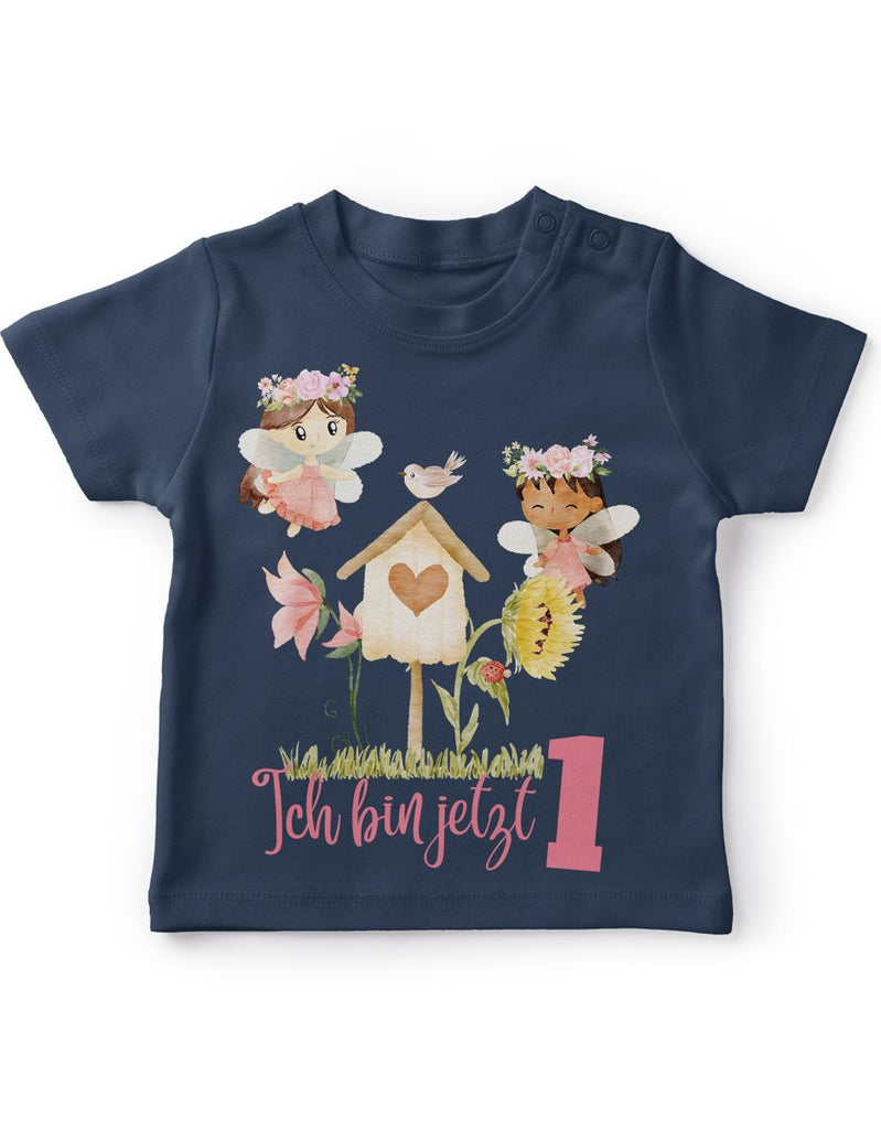 Baby / Kinder T-Shirt mit Spruch Ich bin jetzte Eins 1 Fee - von Mikalino