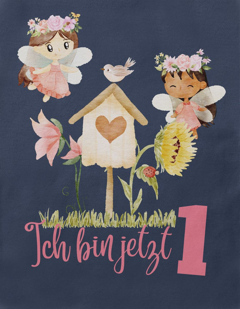 Baby / Kinder T-Shirt mit Spruch Ich bin jetzte Eins 1 Fee - von Mikalino