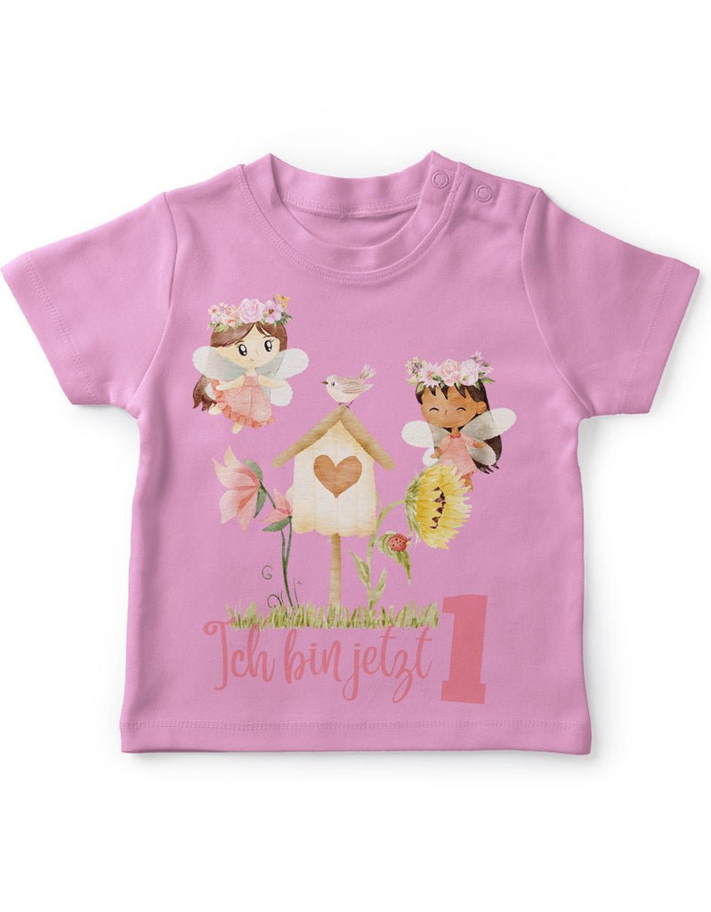 Baby / Kinder T-Shirt mit Spruch Ich bin jetzte Eins 1 Fee - von Mikalino