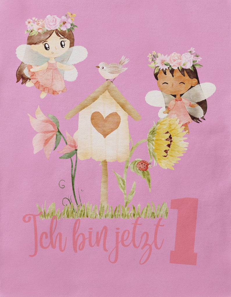 Baby / Kinder T-Shirt mit Spruch Ich bin jetzte Eins 1 Fee - von Mikalino