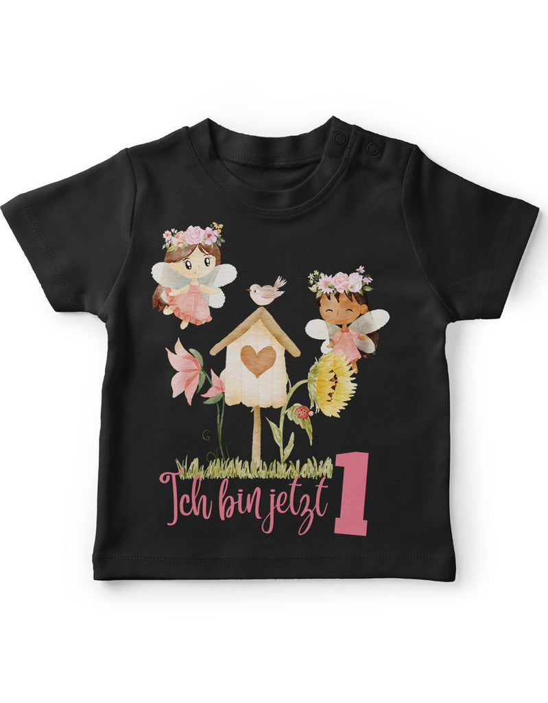 Baby / Kinder T-Shirt mit Spruch Ich bin jetzte Eins 1 Fee - von Mikalino