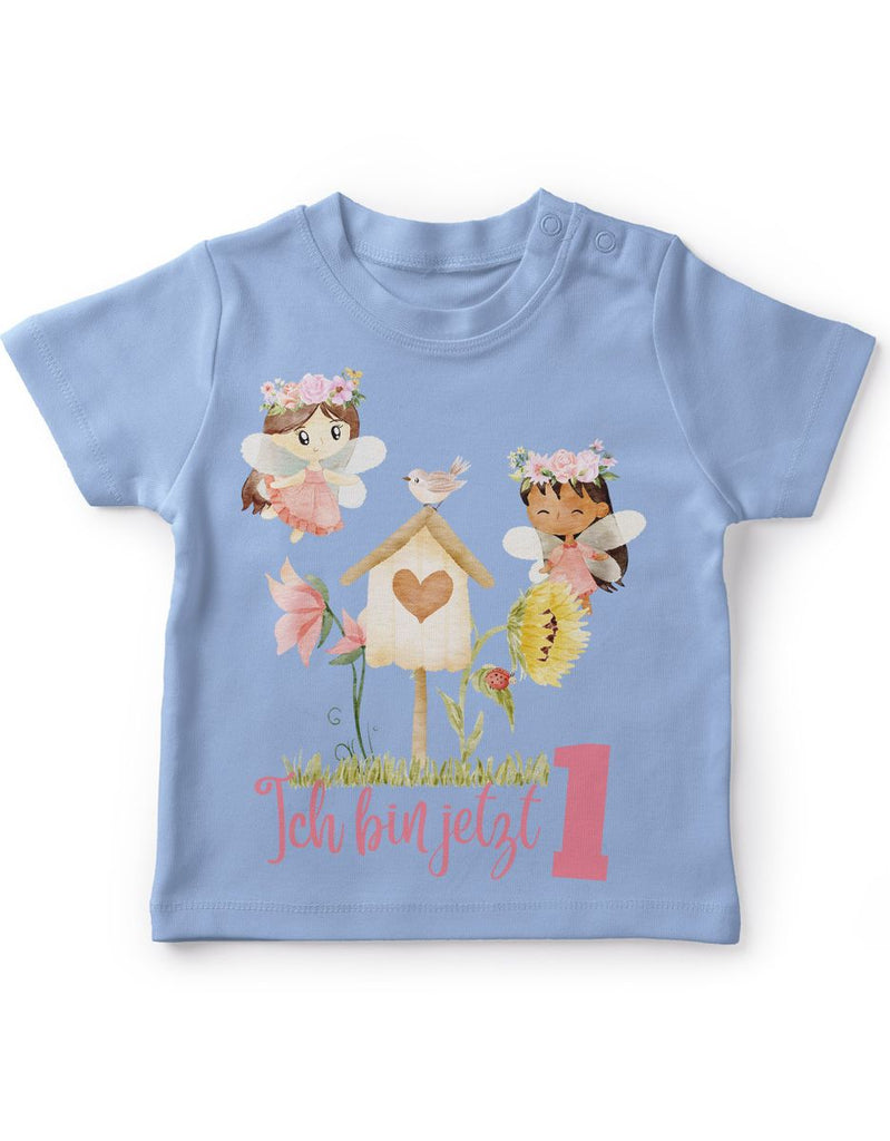 Baby / Kinder T-Shirt mit Spruch Ich bin jetzte Eins 1 Fee - von Mikalino